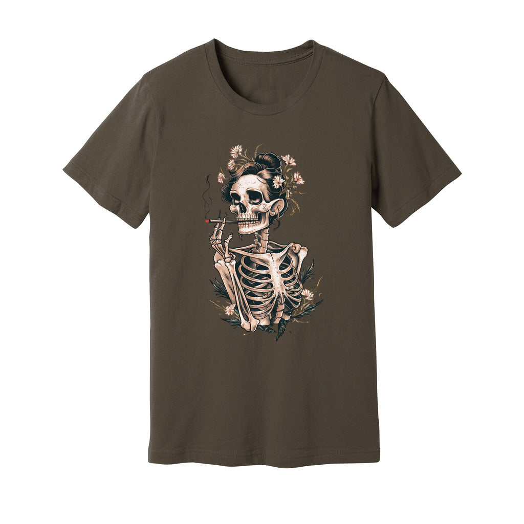 Sassy Skeleton Boho Floral T-Shirt - Rue Mentana