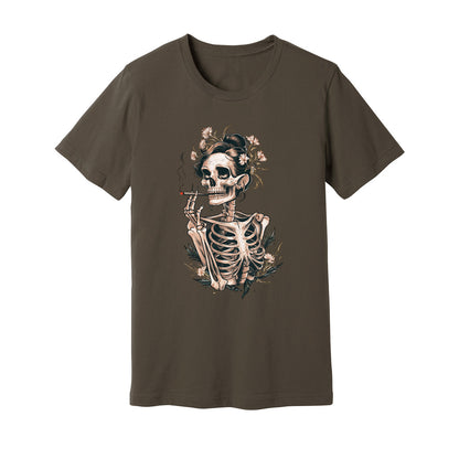 Sassy Skeleton Boho Floral T-Shirt - Rue Mentana