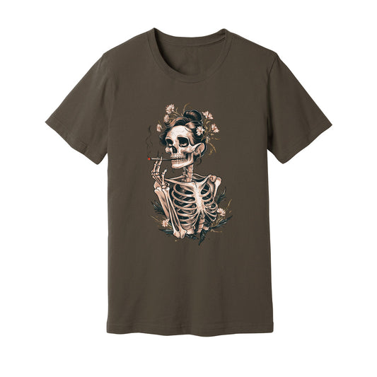 Sassy Skeleton Boho Floral T-Shirt - Rue Mentana