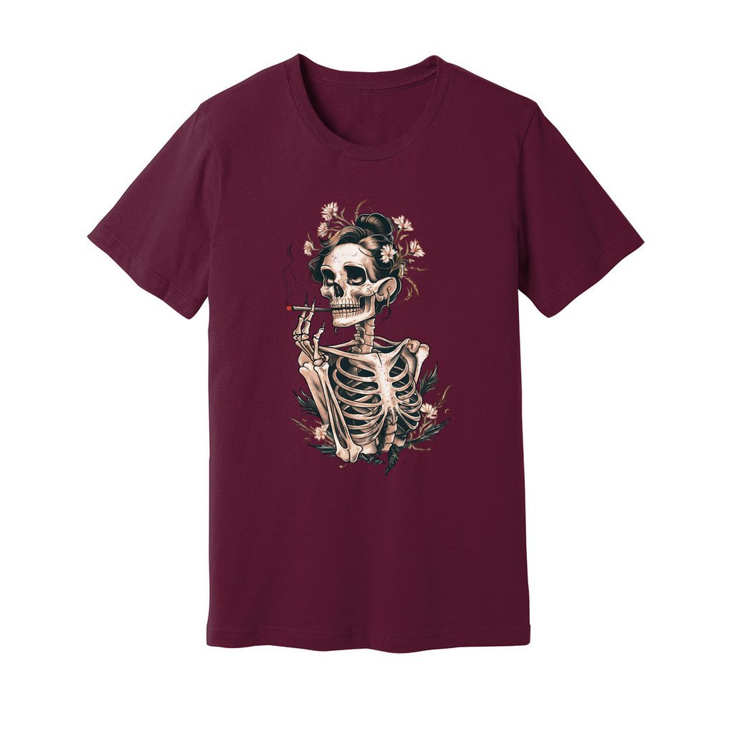 Sassy Skeleton Boho Floral T-Shirt - Rue Mentana
