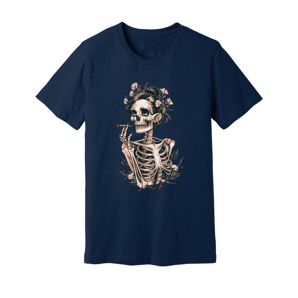 Sassy Skeleton Boho Floral T-Shirt - Rue Mentana