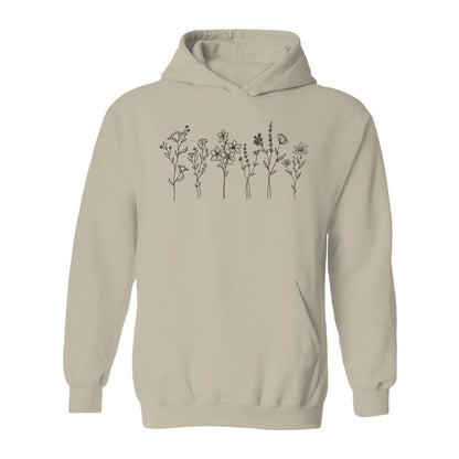 Flowers Drawing Hoodie - Rue Mentana