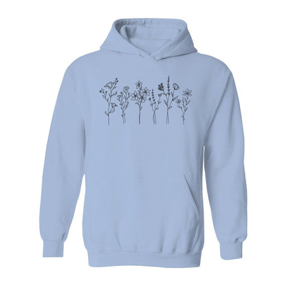 Flowers Drawing Hoodie - Rue Mentana