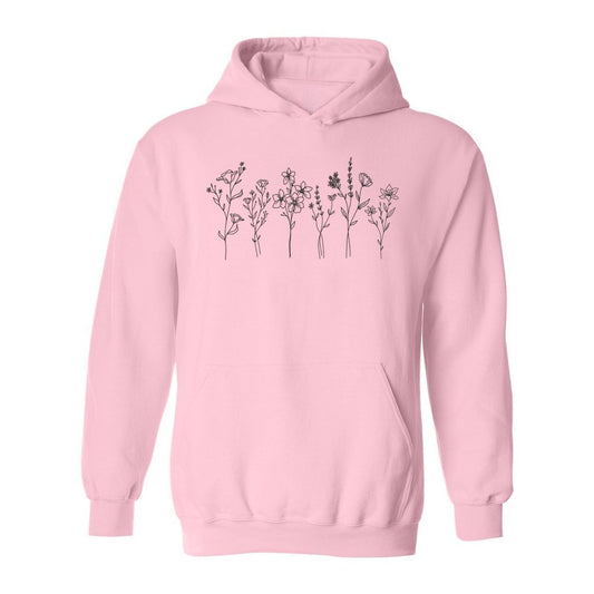 Flowers Drawing Hoodie - Rue Mentana