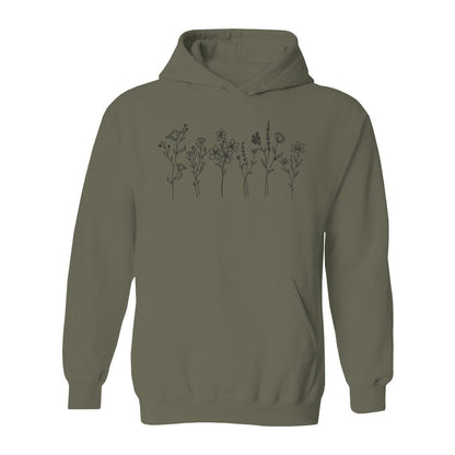 Flowers Drawing Hoodie - Rue Mentana