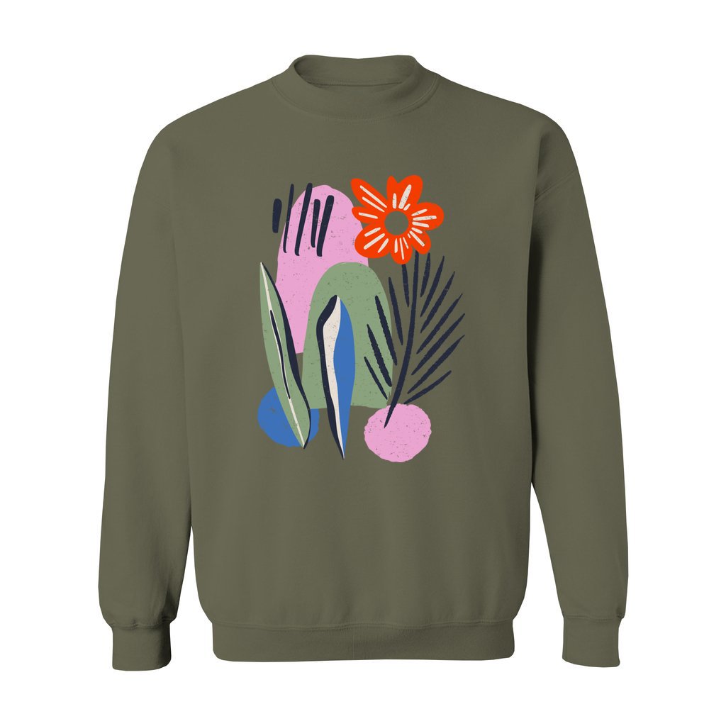 Minimal Floral Sweatshirt - Rue Mentana