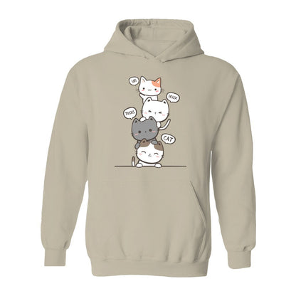 Un Deux Trois Cat Hoodie - Rue Mentana
