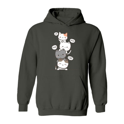 Un Deux Trois Cat Hoodie - Rue Mentana