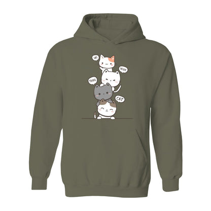 Un Deux Trois Cat Hoodie - Rue Mentana