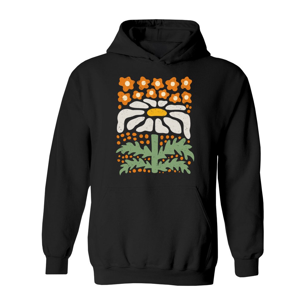 Boho Abstract Flowers Hoodie - Rue Mentana