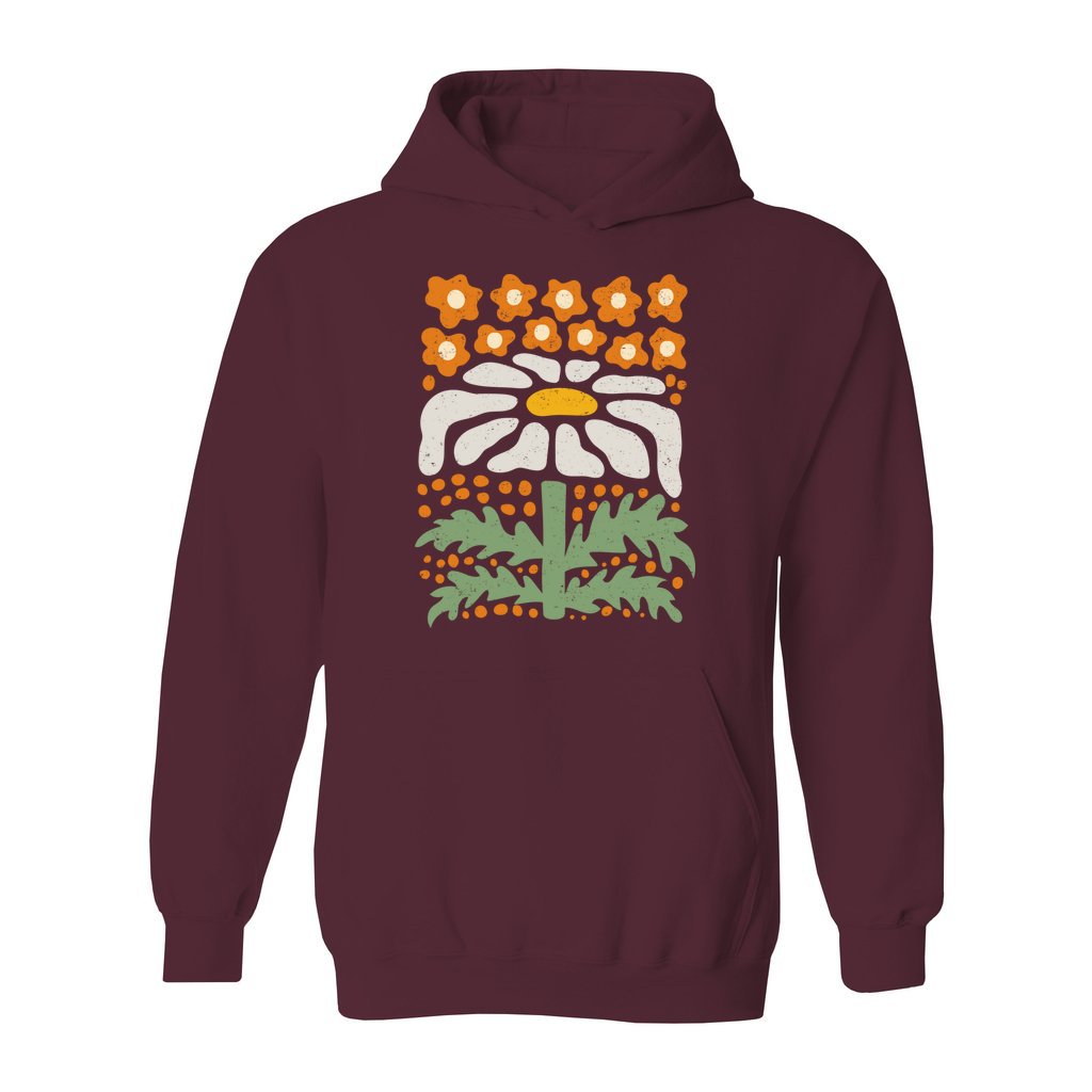Boho Abstract Flowers Hoodie - Rue Mentana