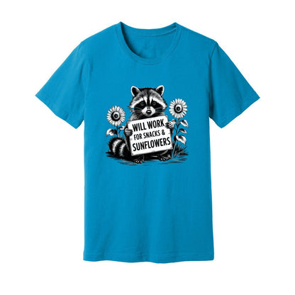 Will Work For Snacks & Sunflowers T-Shirt - Rue Mentana