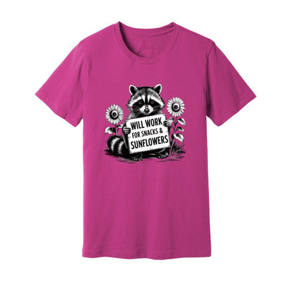 Will Work For Snacks & Sunflowers T-Shirt - Rue Mentana