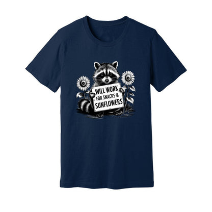 Will Work For Snacks & Sunflowers T-Shirt - Rue Mentana