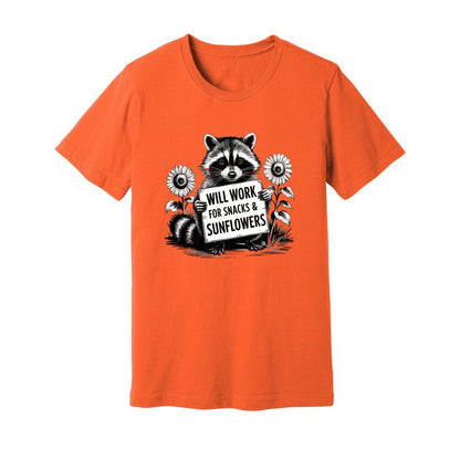 Will Work For Snacks & Sunflowers T-Shirt - Rue Mentana