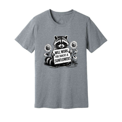 Will Work For Snacks & Sunflowers T-Shirt - Rue Mentana