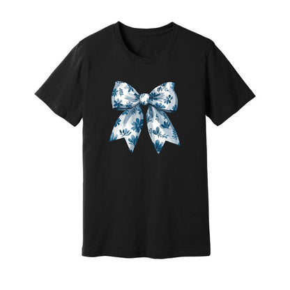 Coquette Bow Blue Flowers T-Shirt - Rue Mentana