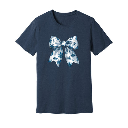 Coquette Bow Blue Flowers T-Shirt - Rue Mentana