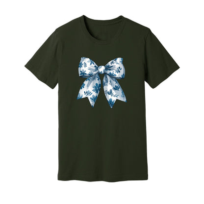 Coquette Bow Blue Flowers T-Shirt - Rue Mentana