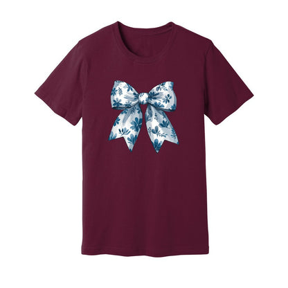 Coquette Bow Blue Flowers T-Shirt - Rue Mentana