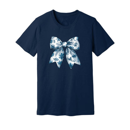 Coquette Bow Blue Flowers T-Shirt - Rue Mentana