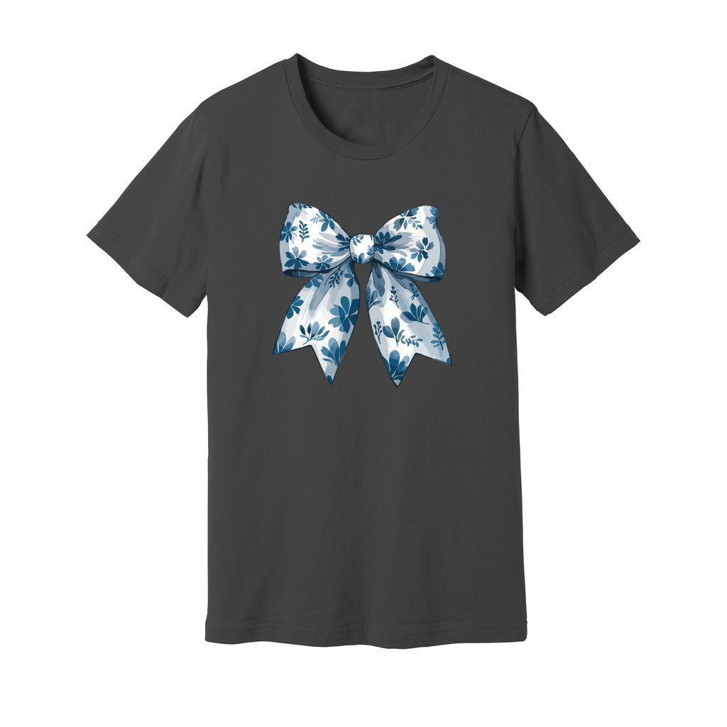 Coquette Bow Blue Flowers T-Shirt - Rue Mentana
