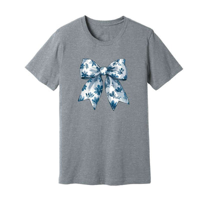 Coquette Bow Blue Flowers T-Shirt - Rue Mentana