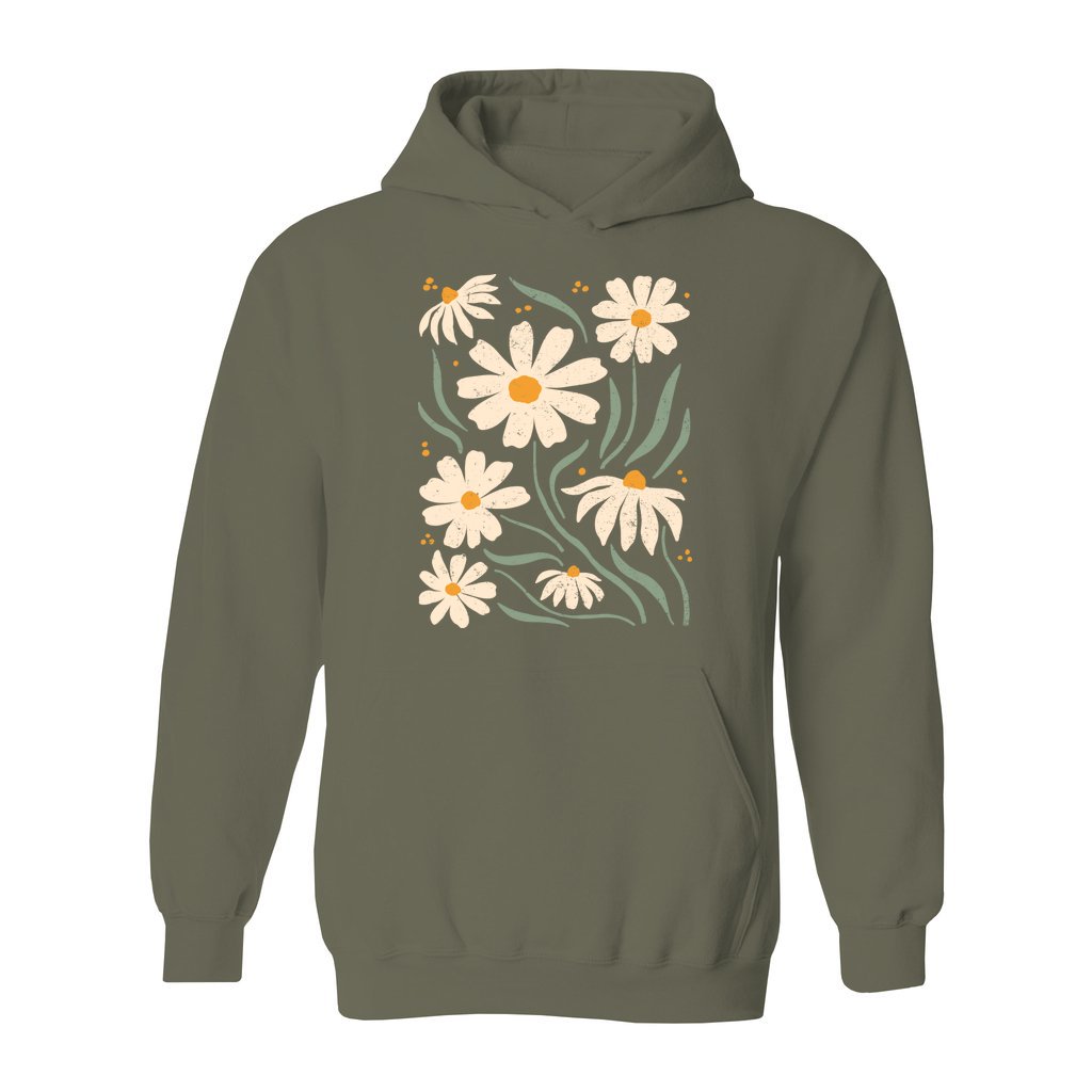 Boho Flowers Hoodie - Rue Mentana