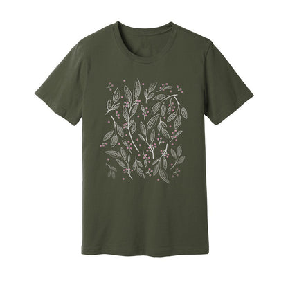 Botanical Line Art T-Shirt - Rue Mentana