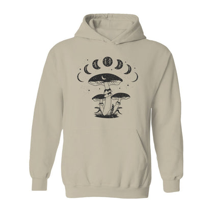 Mystical Mushrooms with Moon Phases Hoodie - Rue Mentana