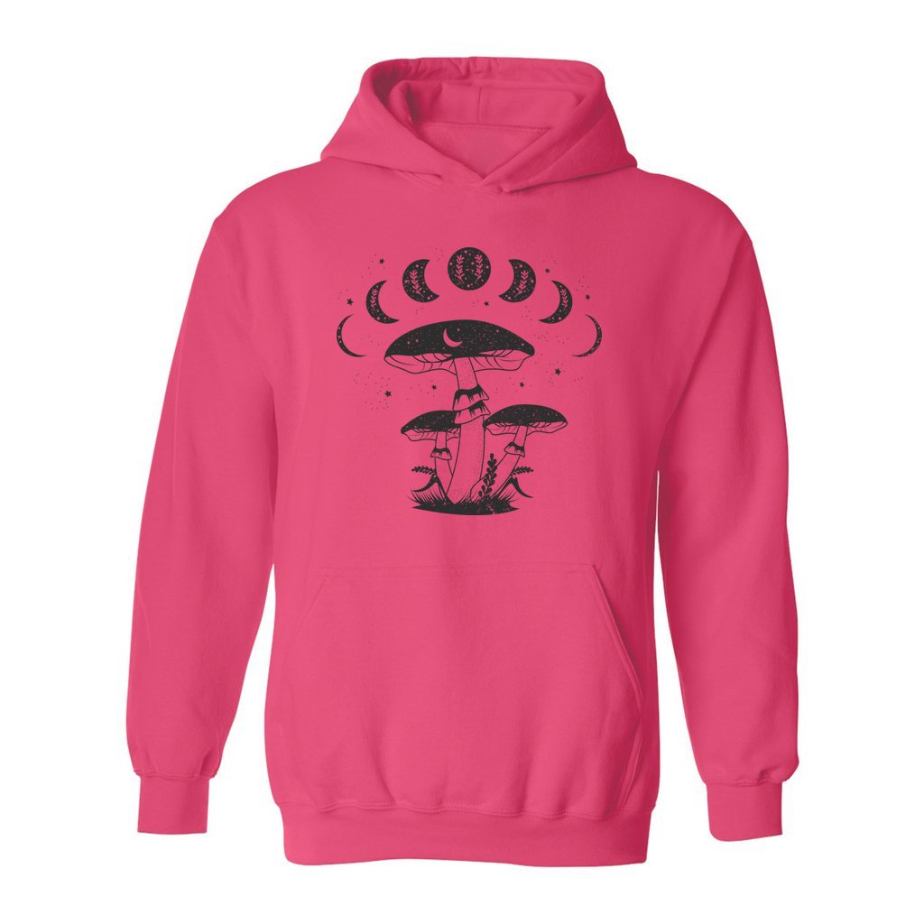 Mystical Mushrooms with Moon Phases Hoodie - Rue Mentana