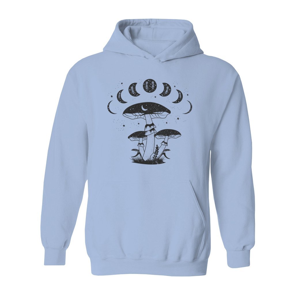 Mystical Mushrooms with Moon Phases Hoodie - Rue Mentana