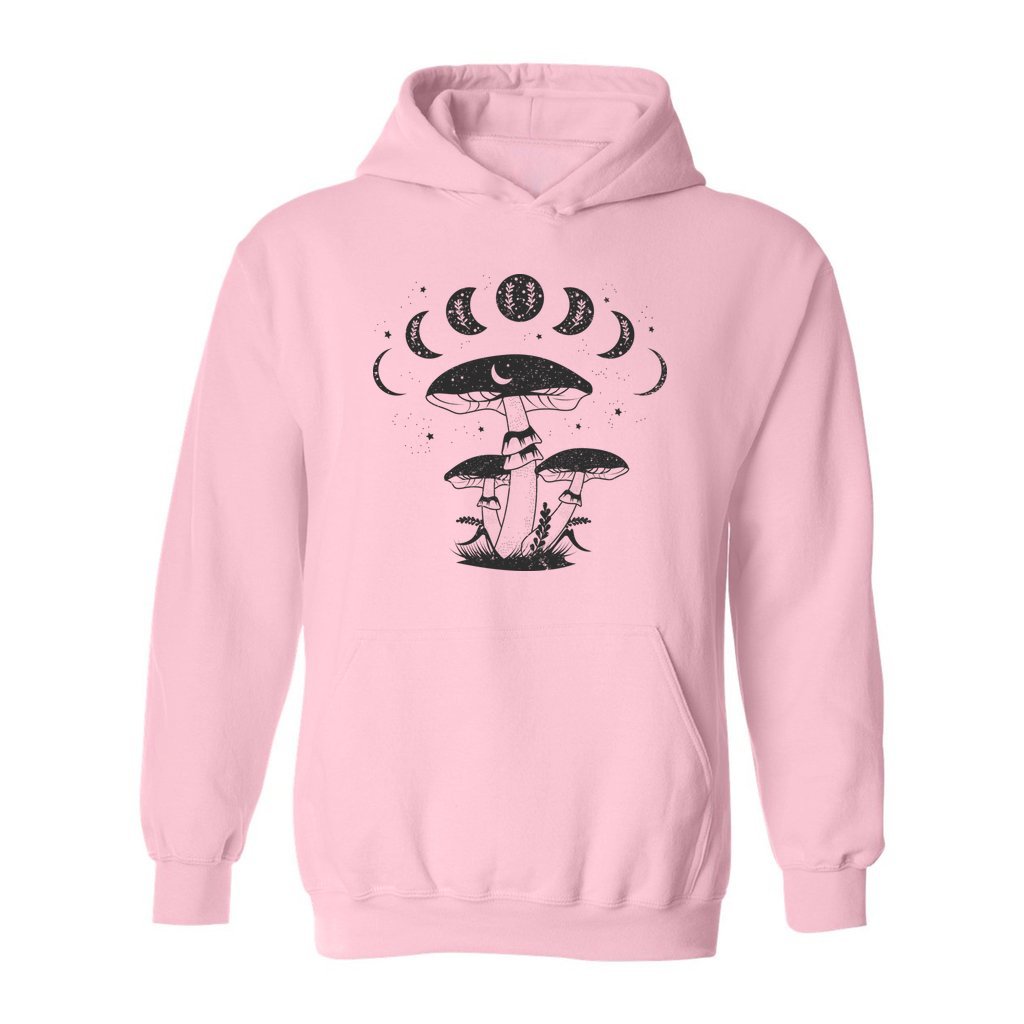 Mystical Mushrooms with Moon Phases Hoodie - Rue Mentana
