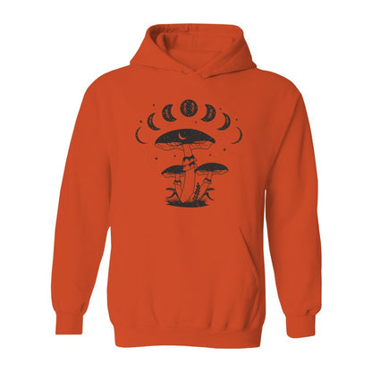 Mystical Mushrooms with Moon Phases Hoodie - Rue Mentana