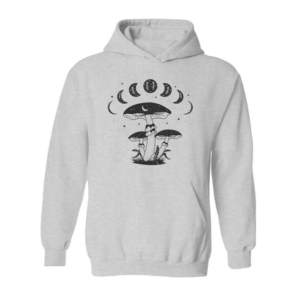 Mystical Mushrooms with Moon Phases Hoodie - Rue Mentana