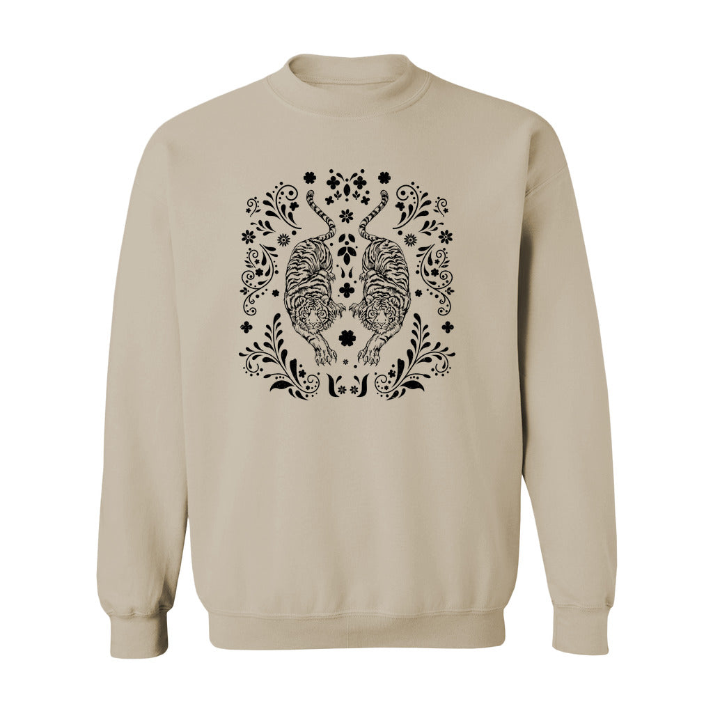 Boho Tigers Floral Sweatshirt - Rue Mentana