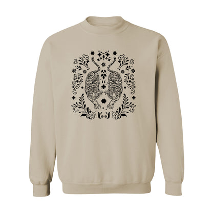 Boho Tigers Floral Sweatshirt - Rue Mentana