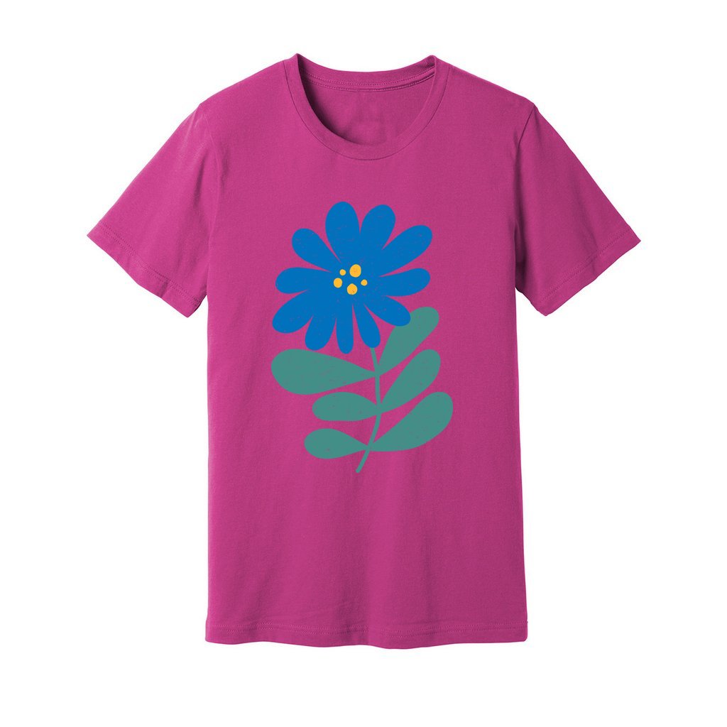 Blue Wild Flowers T-Shirt - Rue Mentana