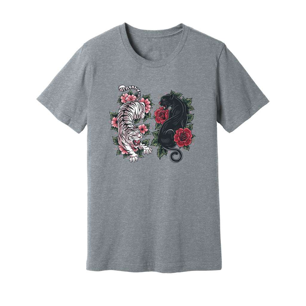 Boho Tiger Panther Floral T-Shirt - Rue Mentana