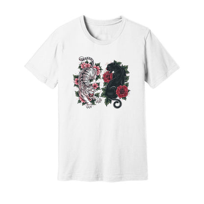 Boho Tiger Panther Floral T-Shirt - Rue Mentana