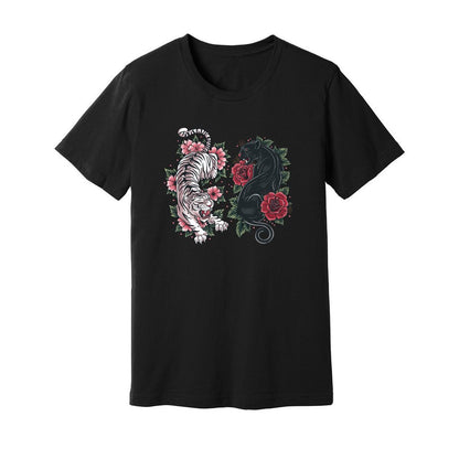Boho Tiger Panther Floral T-Shirt - Rue Mentana