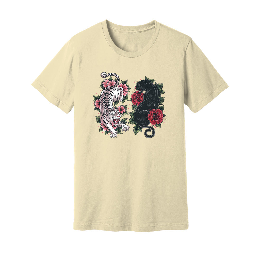 Boho Tiger Panther Floral T-Shirt - Rue Mentana