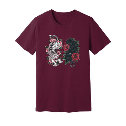Boho Tiger Panther Floral T-Shirt - Rue Mentana