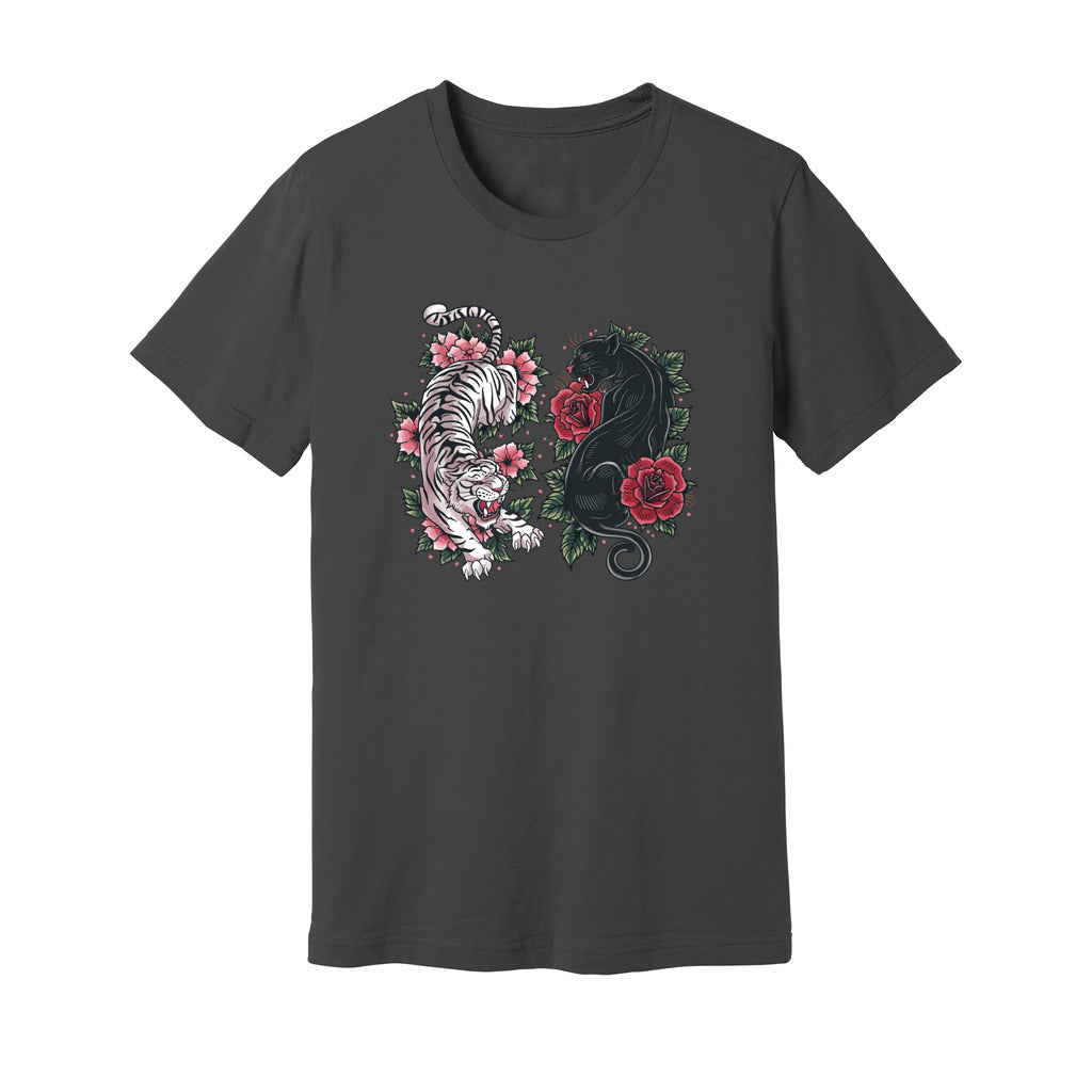 Boho Tiger Panther Floral T-Shirt - Rue Mentana