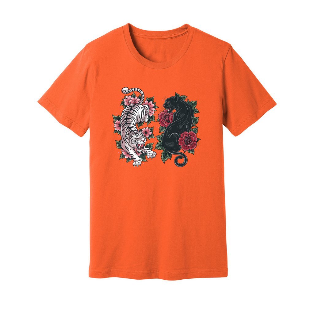 Boho Tiger Panther Floral T-Shirt - Rue Mentana