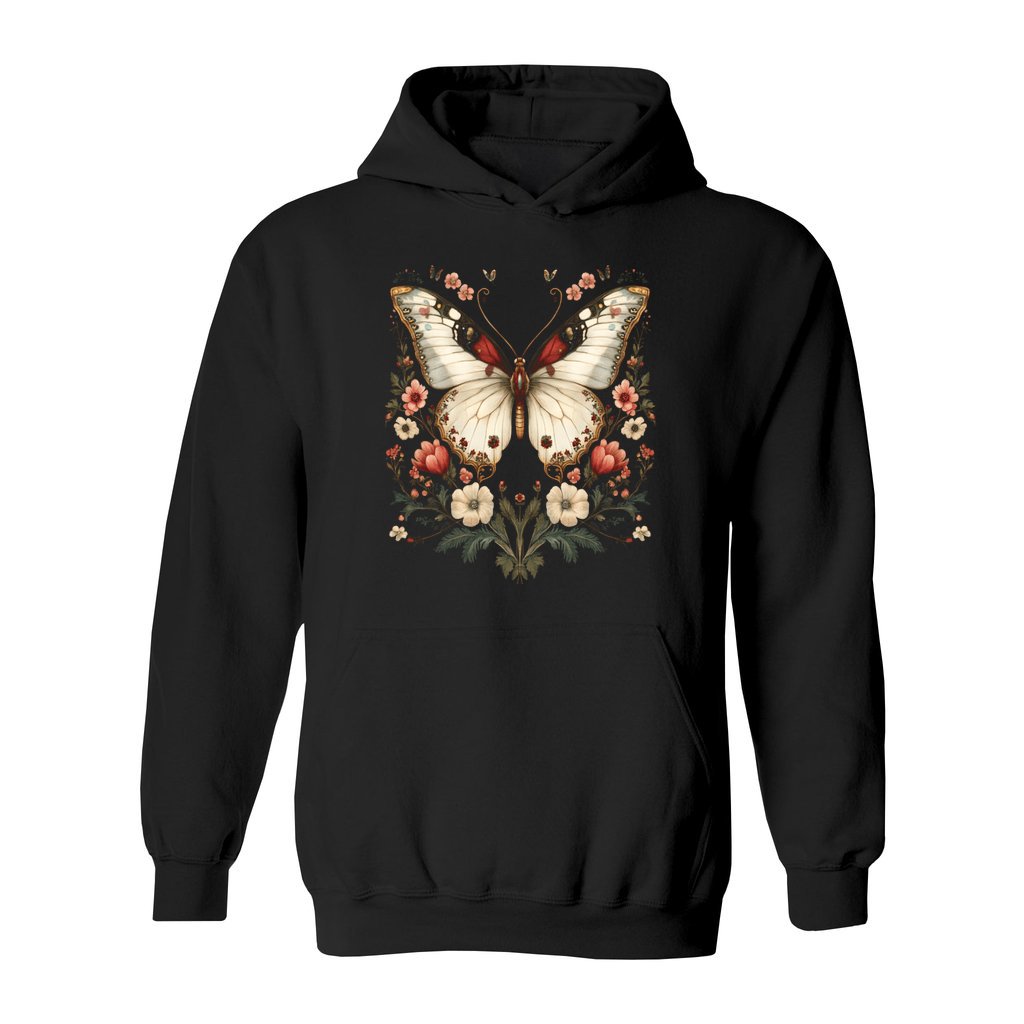Ethereal Butterfly & Floral Hoodie - Rue Mentana