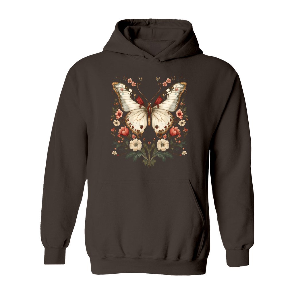 Ethereal Butterfly & Floral Hoodie - Rue Mentana