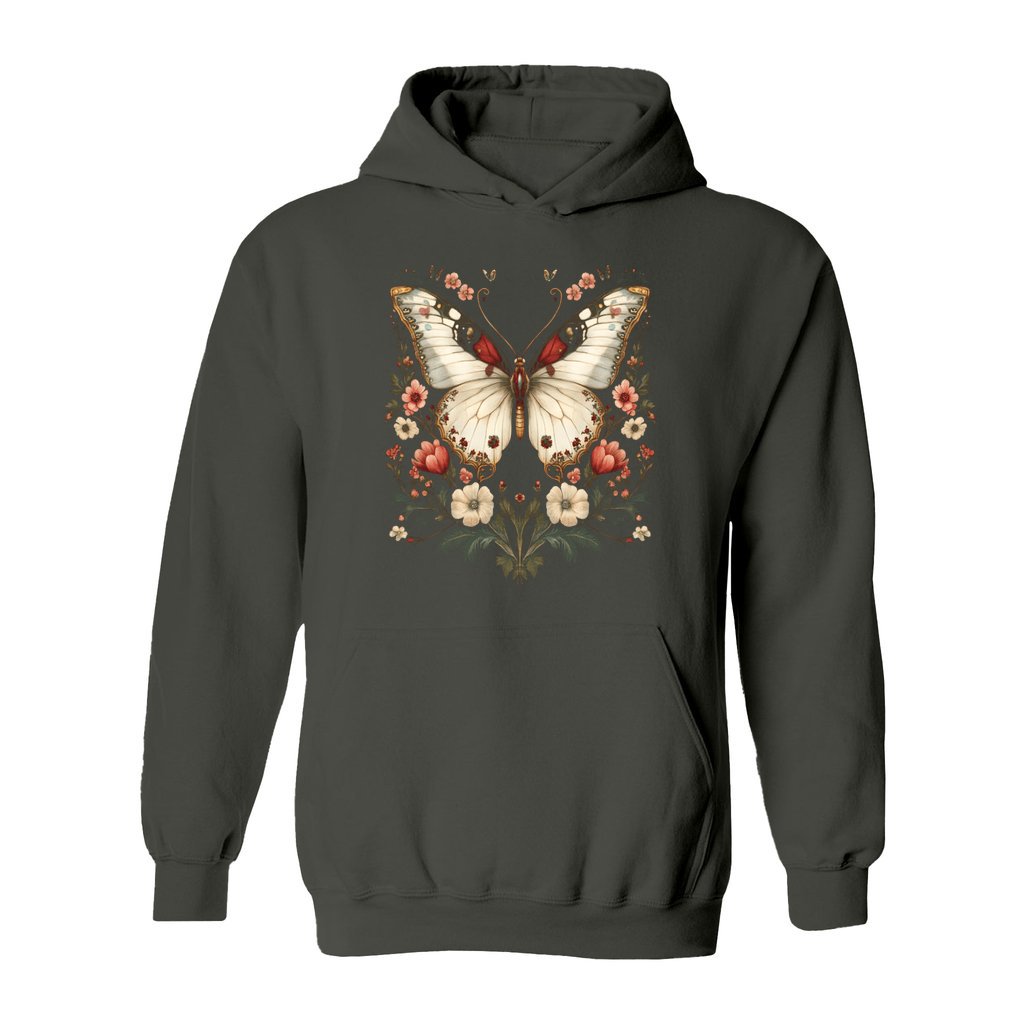 Ethereal Butterfly & Floral Hoodie - Rue Mentana