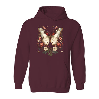 Ethereal Butterfly & Floral Hoodie - Rue Mentana