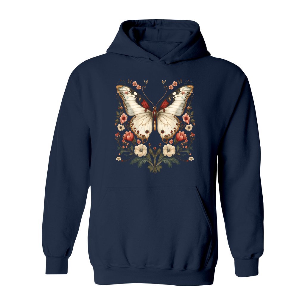 Ethereal Butterfly & Floral Hoodie - Rue Mentana